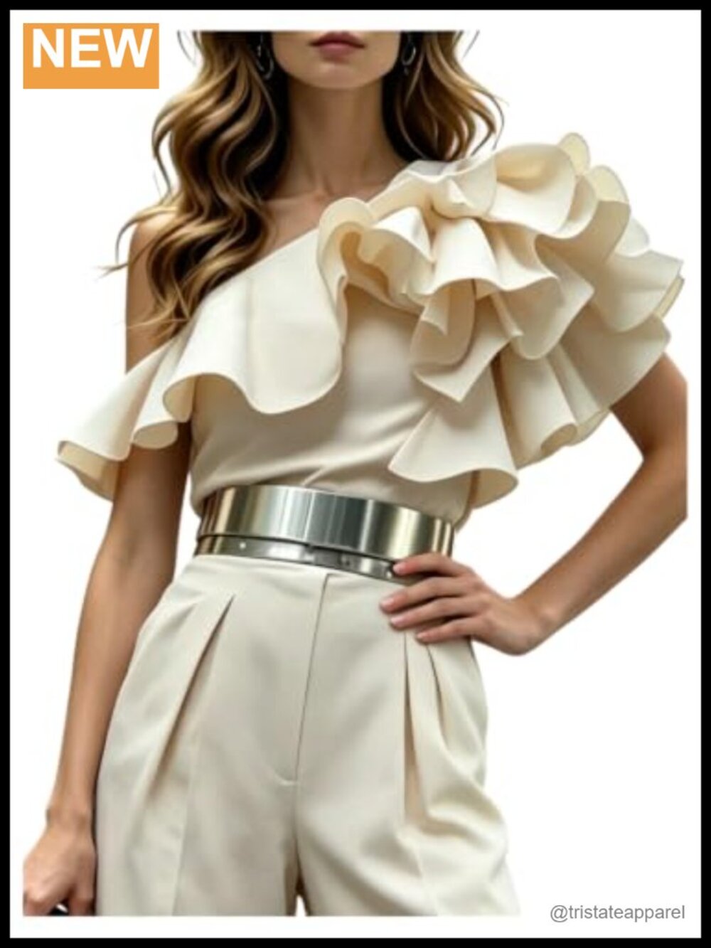 Off Shoulder Ruffle Trim Blouse Short Sleeve Date Night Party Tops Women